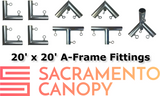 3/4" A-Frame Canopy Fittings Kits