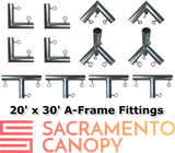 1" A-Frame Canopy Fittings Kits