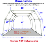1-1/2" Custom Backyard Batting Cage