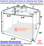 1" Reinforced Low Peak (Wide Width)