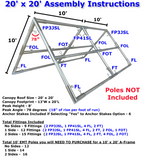 1" A-Frame Canopy Fittings Kits