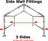 1" High Peak Canopy Fittings Kits