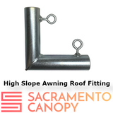 1-1/2" Wall Mounted High Slope Awning Canopy Fittings Kits