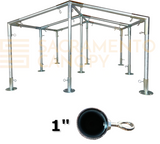 1" Low Peak with Center Legs Canopy Fittings Kits