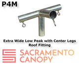 1"Extra Wide Low Peak with Center Legs Canopy Fittings Kits
