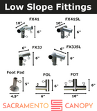 1-1/2" Low Slope Canopy Fittings Kits