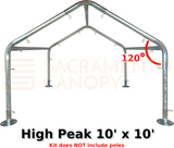 1-1/2" High Peak Canopy Fittings Kits