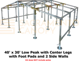 1"Extra Wide Low Peak with Center Legs Canopy Fittings Kits