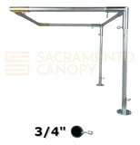 3/4" Wall Mounted Flat Awning Canopy Fittings Kits