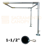 1-1/2" Wall Mounted Flat Awning Canopy Fittings Kits