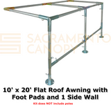 1" Wall Mounted Flat Awning Canopy Fittings Kits