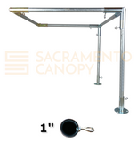 1" Wall Mounted Flat Awning Canopy Fittings Kits