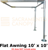 1-1/2" Wall Mounted Flat Awning Canopy Fittings Kits