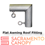 1-1/2" Wall Mounted Flat Awning Canopy Fittings Kits