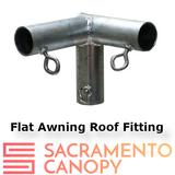 3/4" Wall Mounted Flat Awning Canopy Fittings Kits