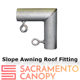 3/4" Wall Mounted Low Slope Awning Canopy Fittings Kits