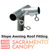 3/4" Wall Mounted Low Slope Awning Canopy Fittings Kits