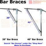 1" Low Peak with Center Legs Canopy Fittings Kits