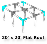 1" Flat Roof Canopy Fittings Kits