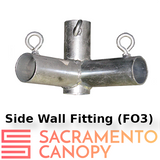 1" Low Peak with Center Legs Canopy Fittings Kits
