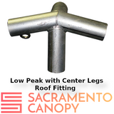 1" Low Peak with Center Legs Canopy Fittings Kits