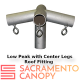 1" Low Peak with Center Legs Canopy Fittings Kits