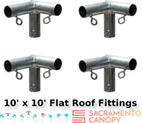 1" Flat Roof Canopy Fittings Kits