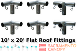 3/4" Flat Roof Canopy Fittings Kits