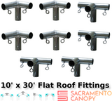 1" Flat Roof Canopy Fittings Kits