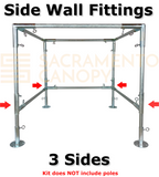 3/4" Flat Roof Canopy Fittings Kits