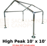 1" High Peak Canopy Fittings Kits