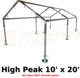1" High Peak Canopy Fittings Kits