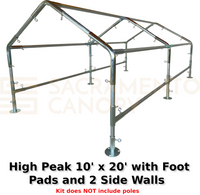 1" High Peak Canopy Fittings Kits