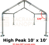 1" High Peak Canopy Fittings Kits