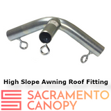 1" Wall Mounted High Slope Awning Canopy Fittings Kits