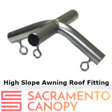 1" Wall Mounted High Slope Awning Canopy Fittings Kits