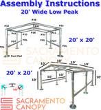 1-1/2 Low Peak Canopy Fittings Kits