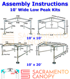 1" Low Peak Canopy Fittings Kits