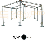 3/4" Low Peak with Center Legs Canopy Fittings Kits