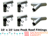 3/4" Low Peak Canopy Fittings Kits
