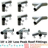 1-1/2" Low Peak Canopy Fittings Kits