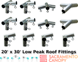 1-1/2 Low Peak Canopy Fittings Kits