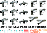 1-1/2 Low Peak Canopy Fittings Kits