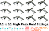 1-1/2" High Peak Canopy Fittings Kits