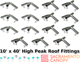 1-1/2" High Peak Canopy Fittings Kits
