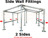 1" Low Peak with Center Legs Canopy Fittings Kits