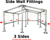 1" Low Peak with Center Legs Canopy Fittings Kits