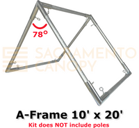 1" A-Frame Canopy Fittings Kits