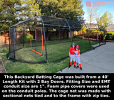 1-1/2" Custom Backyard Batting Cage