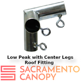 1-1/2" Low Peak with Center Legs Canopy Fittings Kits